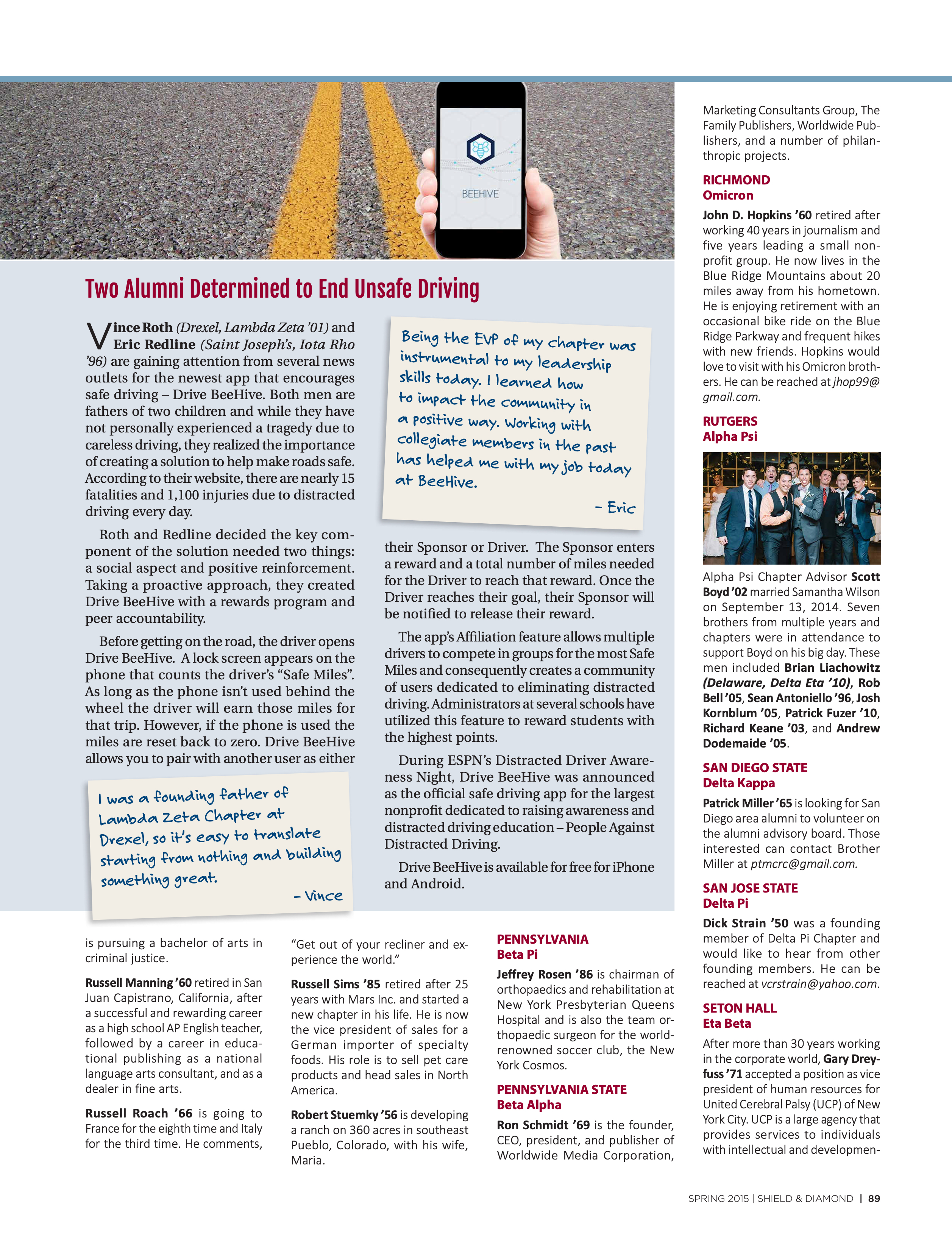 Two Alumni Determined To End Unsafe Driving